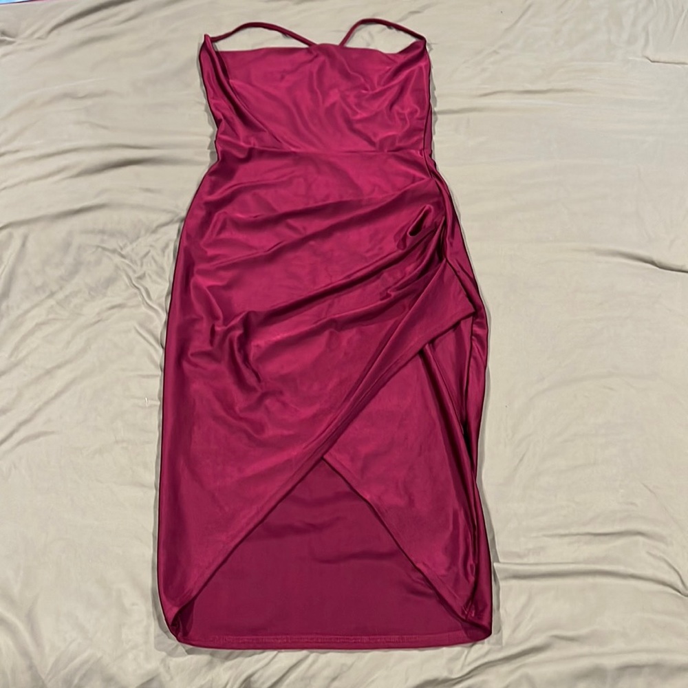 Burgundy Bluebell Dress
